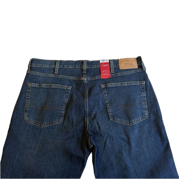 Levi’s Levi Strauss Signature Straight Denim Blue Jeans Men’s Sz 38x30 NWT - Picture 4 of 9